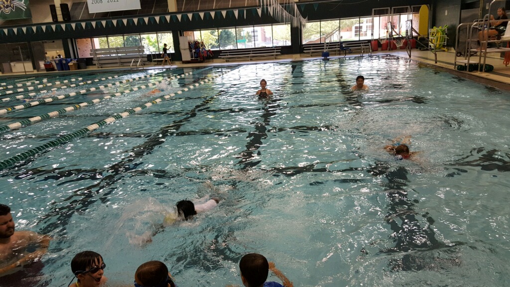 Swimming at Camp Boost 2019